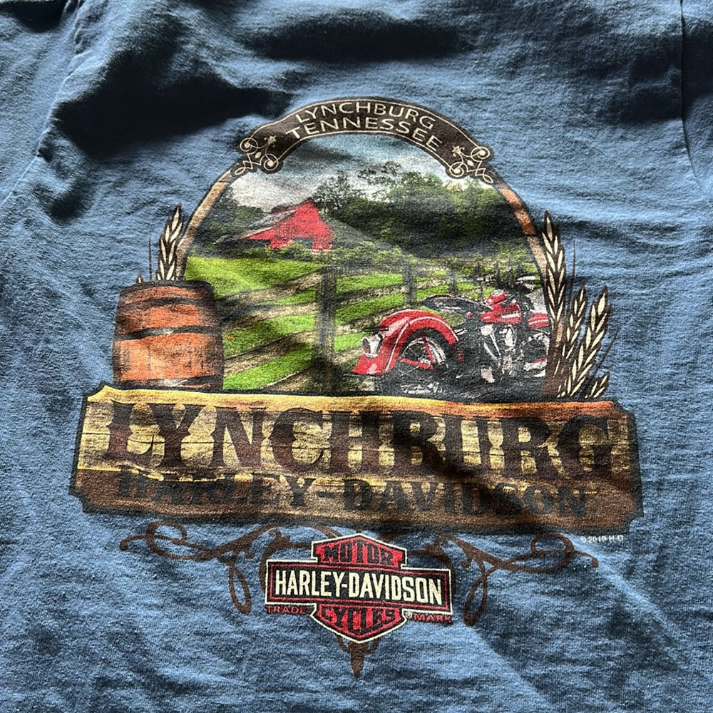 Men’s Harley Davidson “Ride to Tennessee” Lynchburg Tee, size S.